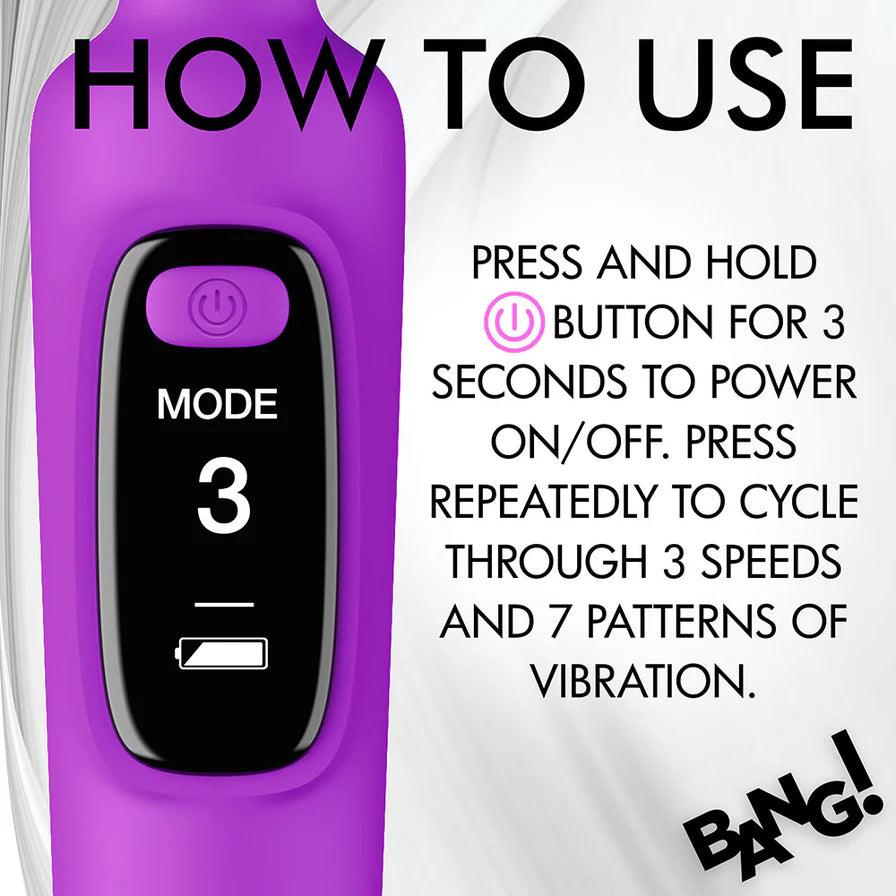 Bang! Digital Rechargeable Silicone Wand Vibrator - Buy At Luxury Toy X - Free 3-Day Shipping