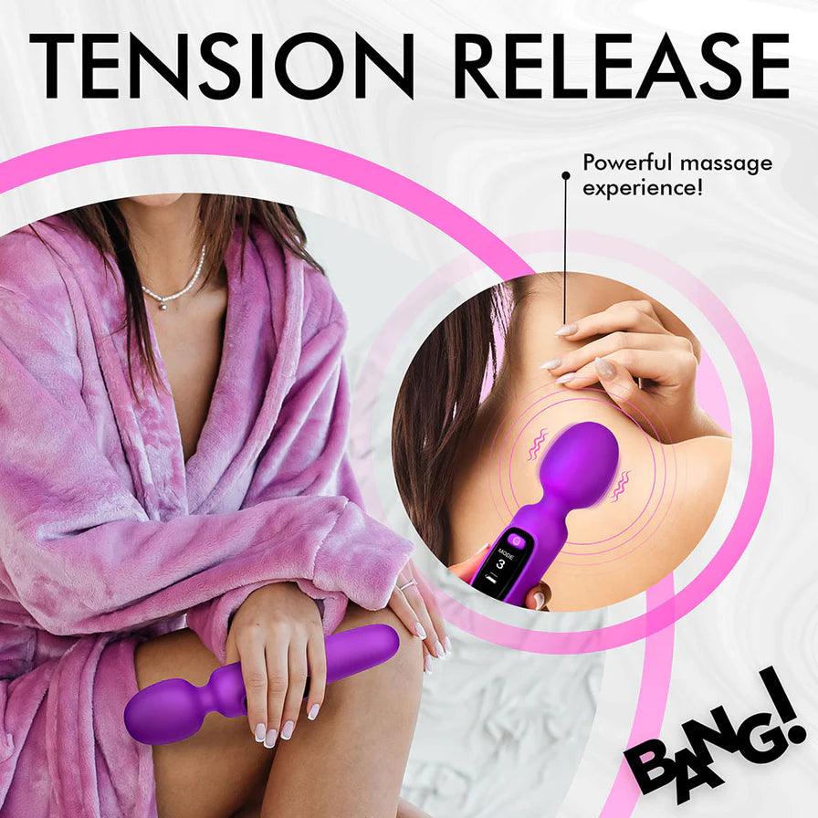 Bang! Digital Rechargeable Silicone Wand Vibrator - Buy At Luxury Toy X - Free 3-Day Shipping