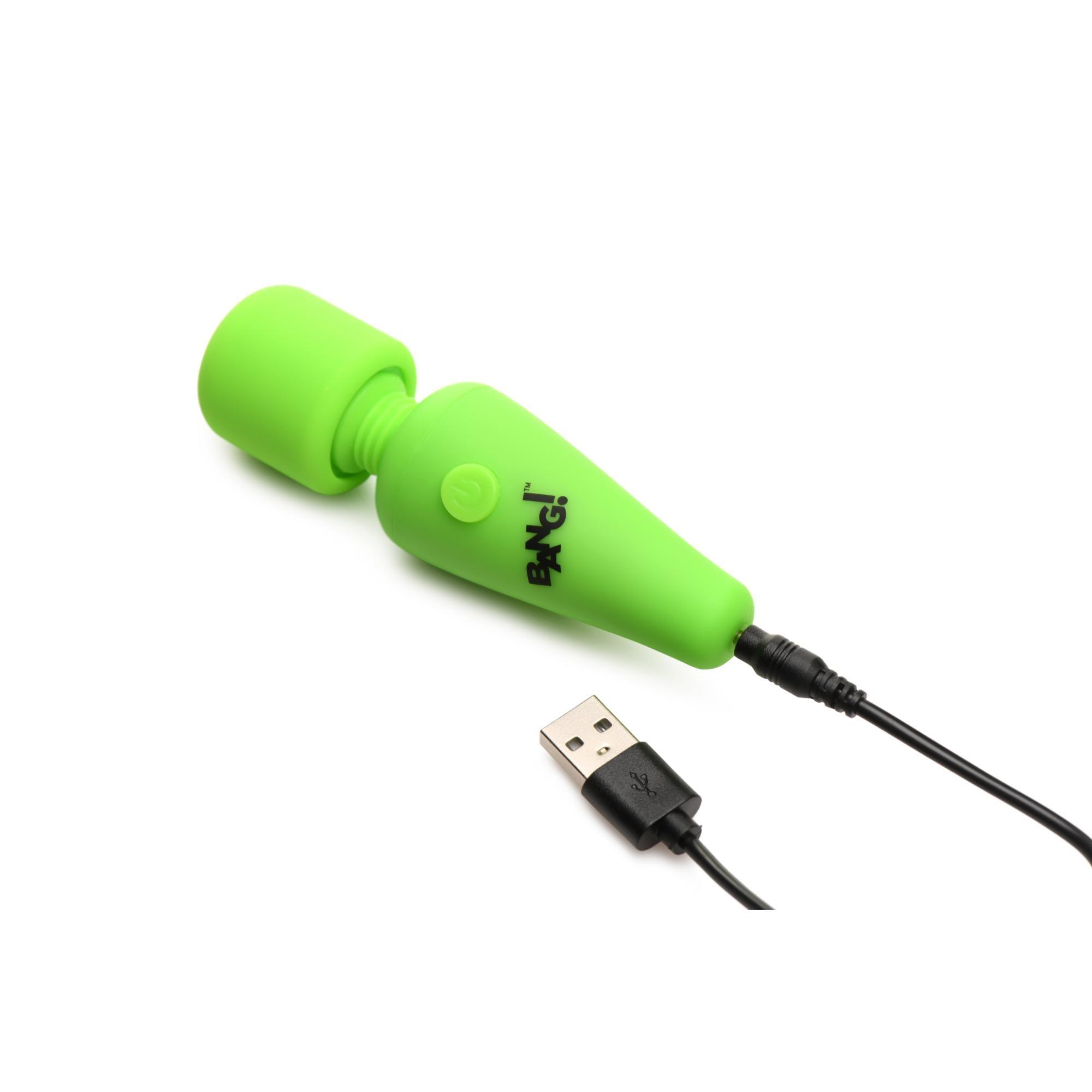 Bang! Glow in the Dark Rechargeable Silicone Mini Wand - Buy At Luxury Toy X - Free 3-Day Shipping