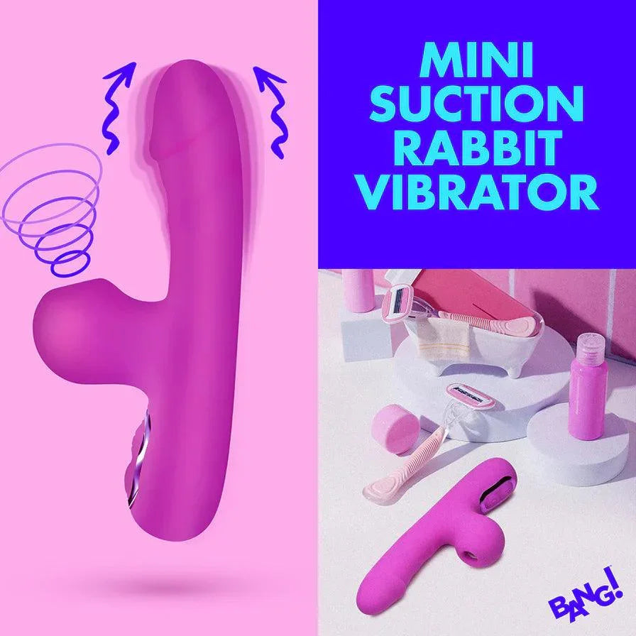 Bang! Mini Suction Rabbit Silicone Rechargeable Vibrator - Buy At Luxury Toy X - Free 3-Day Shipping