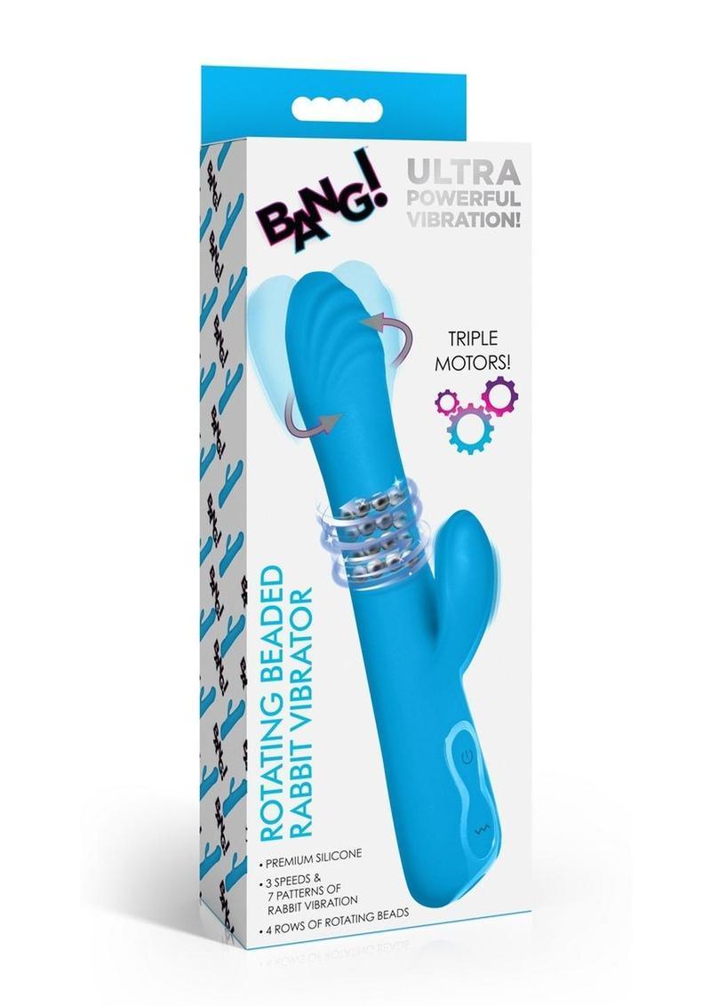 Bang! Rotating Beaded Rechargeable Silicone Rabbit Vibrator - Buy At Luxury Toy X - Free 3-Day Shipping