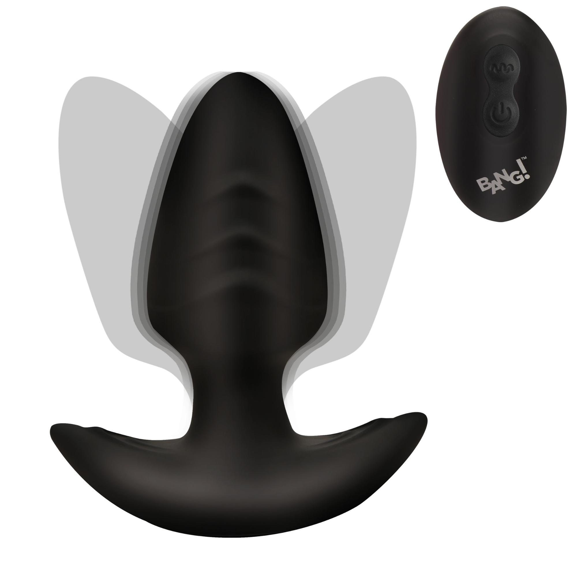 Bang! Rotating Vibrating Rechargeable Silicone Butt Plug with Remote - Buy At Luxury Toy X - Free 3-Day Shipping