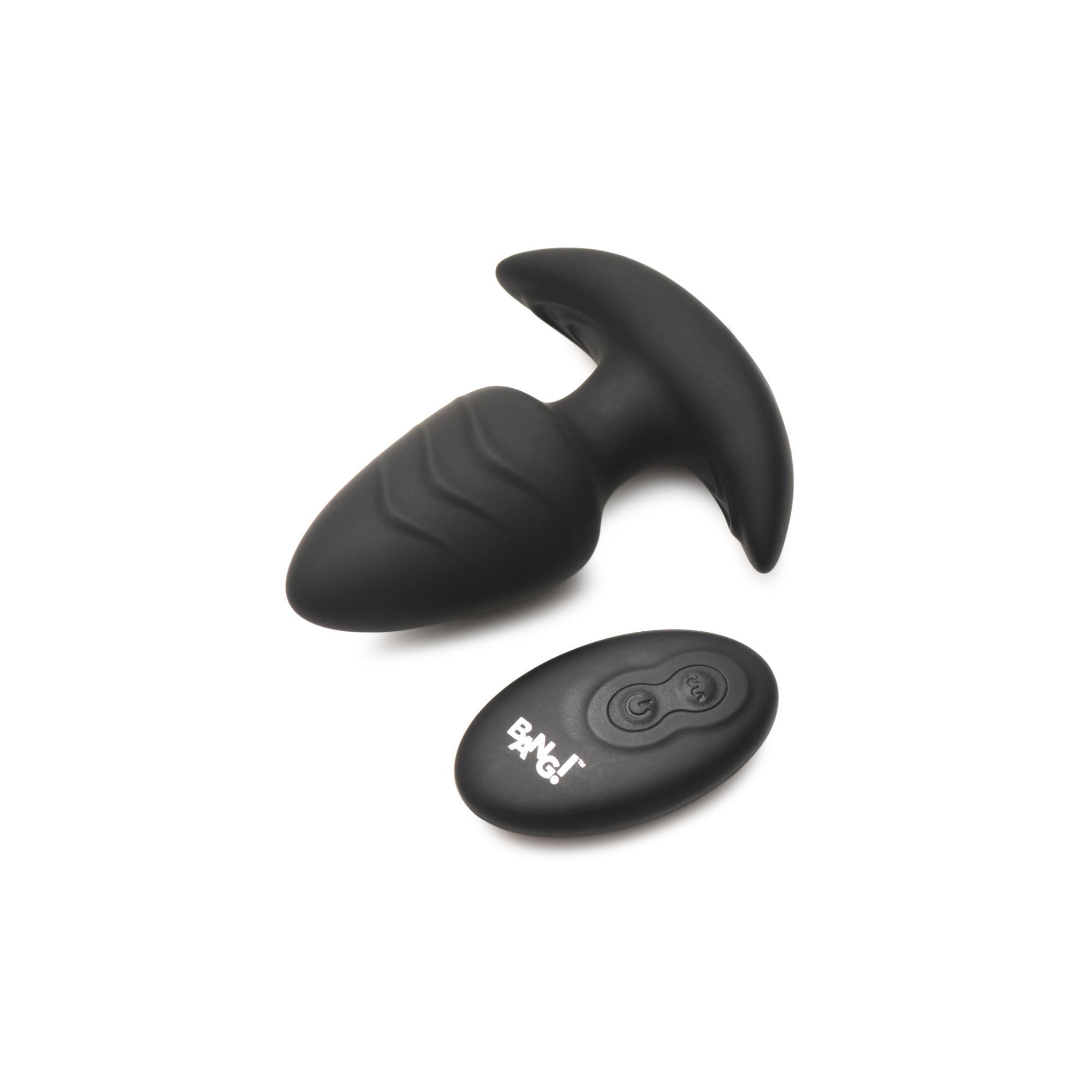 Bang! Rotating Vibrating Rechargeable Silicone Butt Plug with Remote - Buy At Luxury Toy X - Free 3-Day Shipping