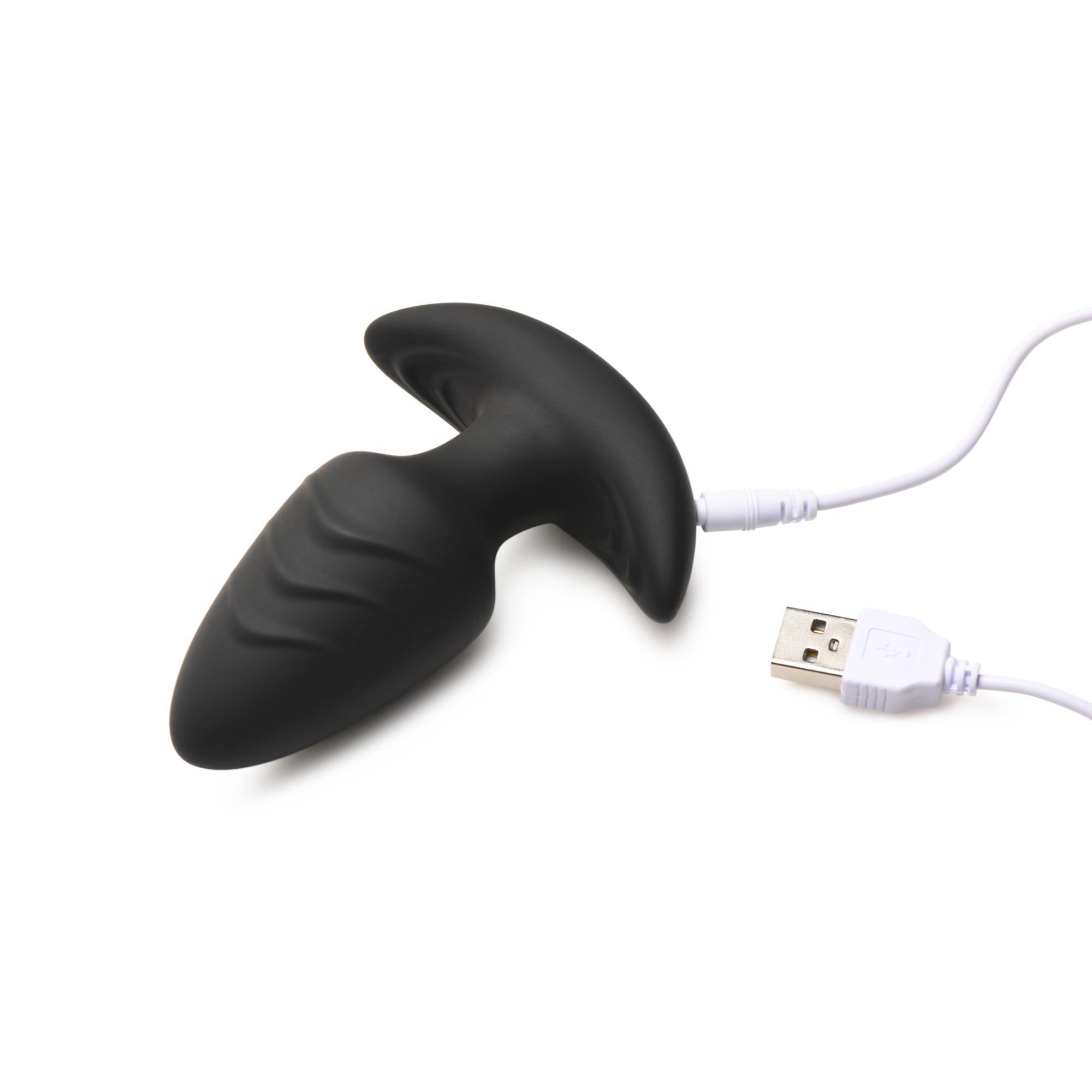 Bang! Rotating Vibrating Rechargeable Silicone Butt Plug with Remote - Buy At Luxury Toy X - Free 3-Day Shipping
