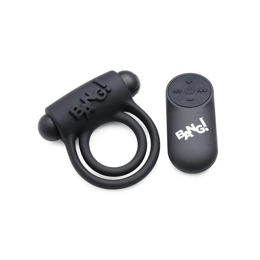 Bang! Silicone Rechargeable Cock Ring and Bullet with Remote Control - Buy At Luxury Toy X - Free 3-Day Shipping