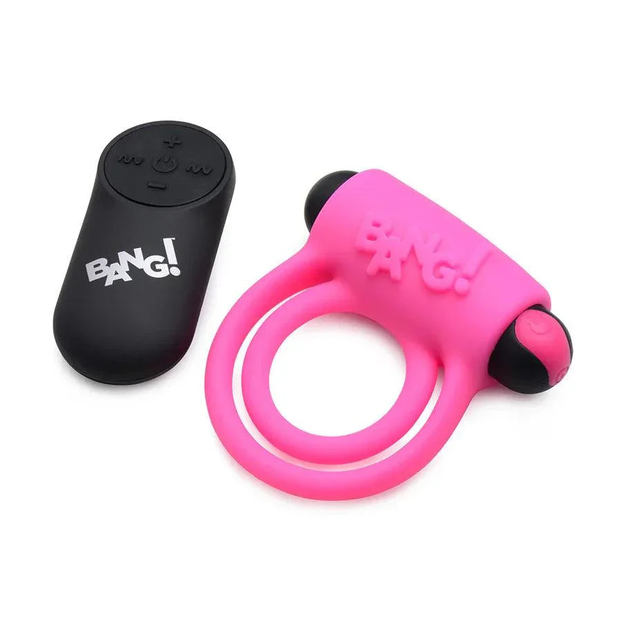 Bang! Silicone Rechargeable Cock Ring and Bullet with Remote Control - Buy At Luxury Toy X - Free 3-Day Shipping