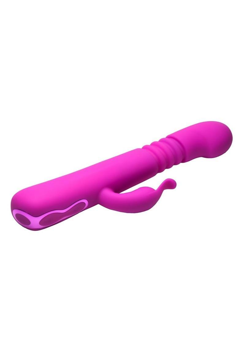 Bang! Thrusting Rechargeable Silicone Rabbit Vibrator - Buy At Luxury Toy X - Free 3-Day Shipping