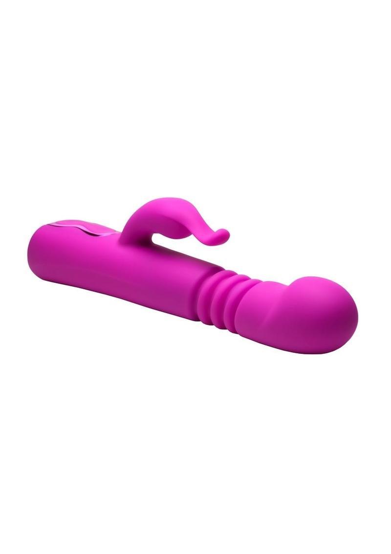 Bang! Thrusting Rechargeable Silicone Rabbit Vibrator - Buy At Luxury Toy X - Free 3-Day Shipping