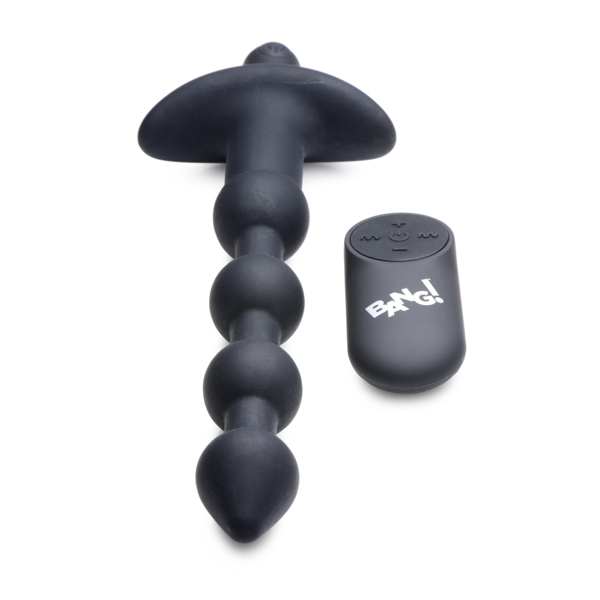 Bang! Vibrating Silicone Rechargeable Anal Beads with Remote Control - Buy At Luxury Toy X - Free 3-Day Shipping