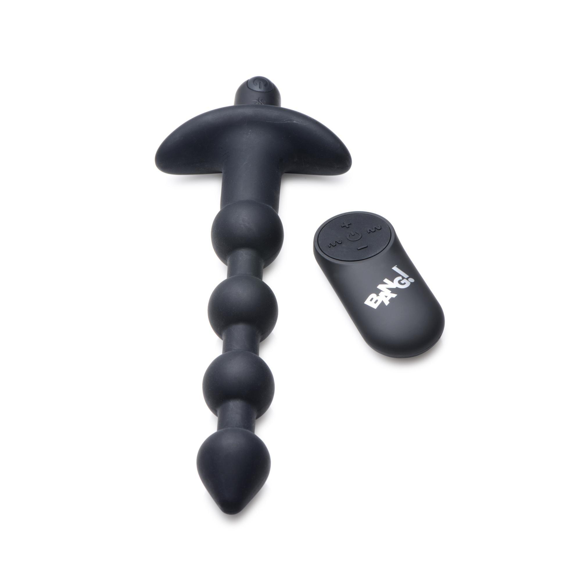 Bang! Vibrating Silicone Rechargeable Anal Beads with Remote Control - Buy At Luxury Toy X - Free 3-Day Shipping