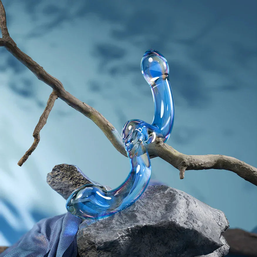 Biird x Wicul OhWii Double-Ended Glass Dildo for G-Spot & P-Spot - Buy At Luxury Toy X - Free 3-Day Shipping
