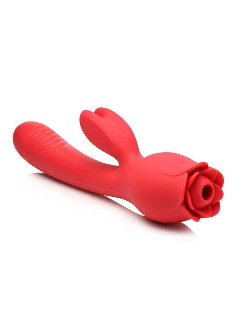 Bloomgasm Blooming Bunny Sucking & Thrusting Silicone Rechargeable Rabbit Vibrator - Buy At Luxury Toy X - Free 3-Day Shipping