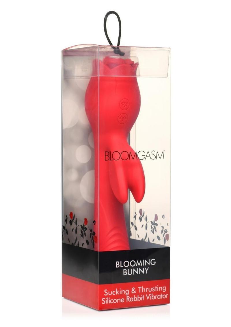 Bloomgasm Blooming Bunny Sucking & Thrusting Silicone Rechargeable Rabbit Vibrator - Buy At Luxury Toy X - Free 3-Day Shipping