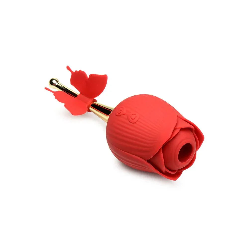Bloomgasm Flutter Rose Sucking Rose with Butterfly Teaser - Buy At Luxury Toy X - Free 3-Day Shipping