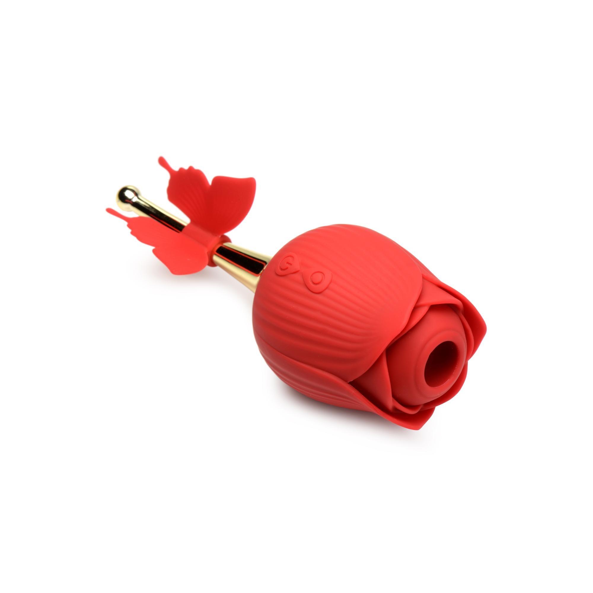 Bloomgasm French Rose Silicone Rechargeable Licking & Vibrating Clitoral Stimulator - Buy At Luxury Toy X - Free 3-Day Shipping