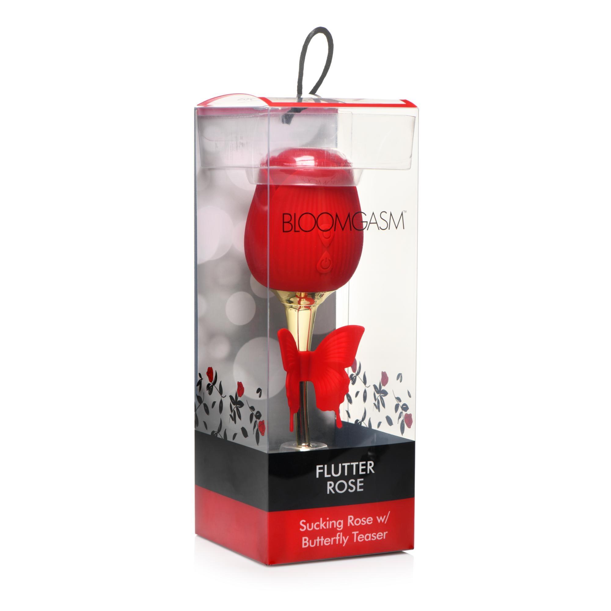 Bloomgasm French Rose Silicone Rechargeable Licking & Vibrating Clitoral Stimulator - Buy At Luxury Toy X - Free 3-Day Shipping