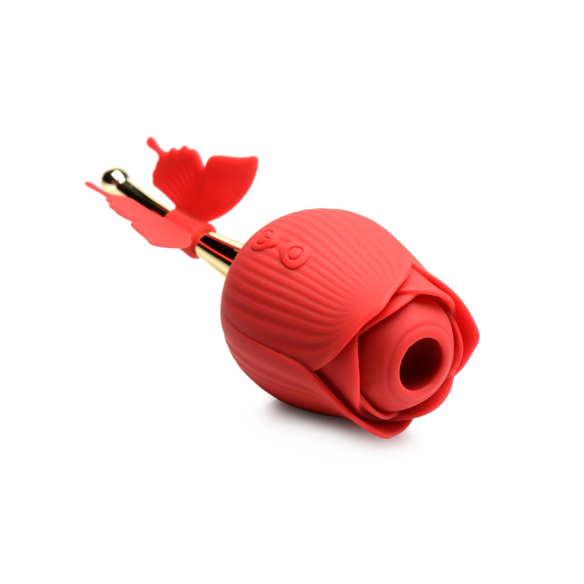 Bloomgasm French Rose Silicone Rechargeable Licking & Vibrating Clitoral Stimulator - Buy At Luxury Toy X - Free 3-Day Shipping