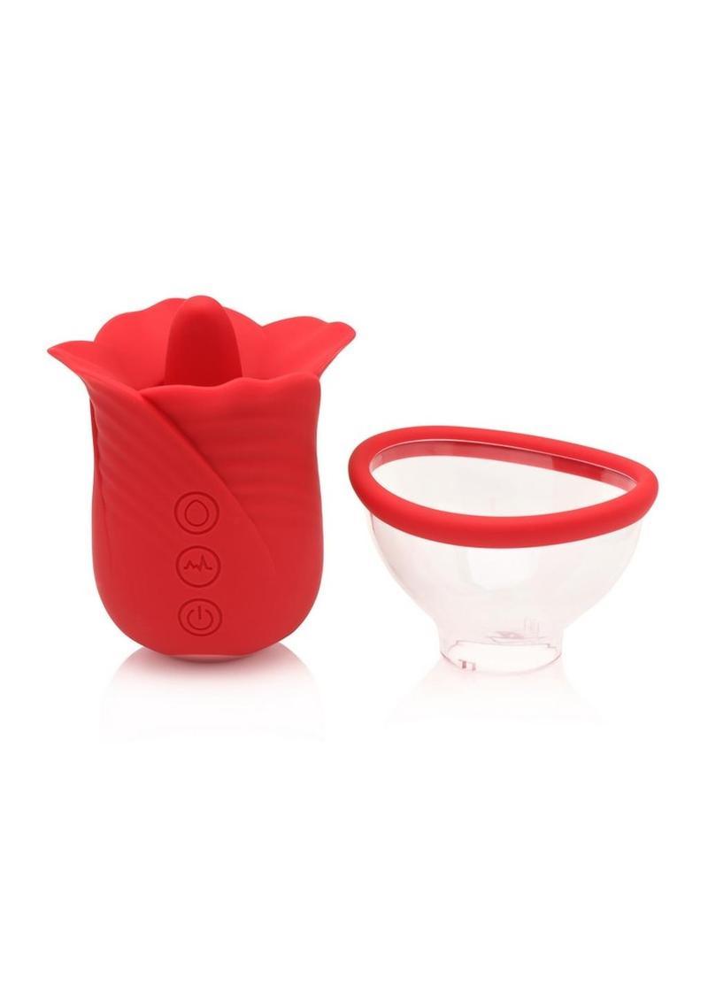 Bloomgasm Lily Lover Sucking & Vibrating Rechargeable Silicone Clitoral Stimulator - Buy At Luxury Toy X - Free 3-Day Shipping