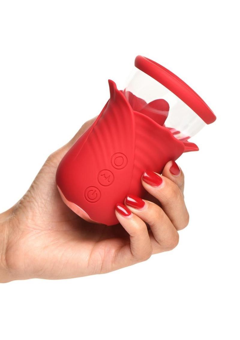 Bloomgasm Lily Lover Sucking & Vibrating Rechargeable Silicone Clitoral Stimulator - Buy At Luxury Toy X - Free 3-Day Shipping