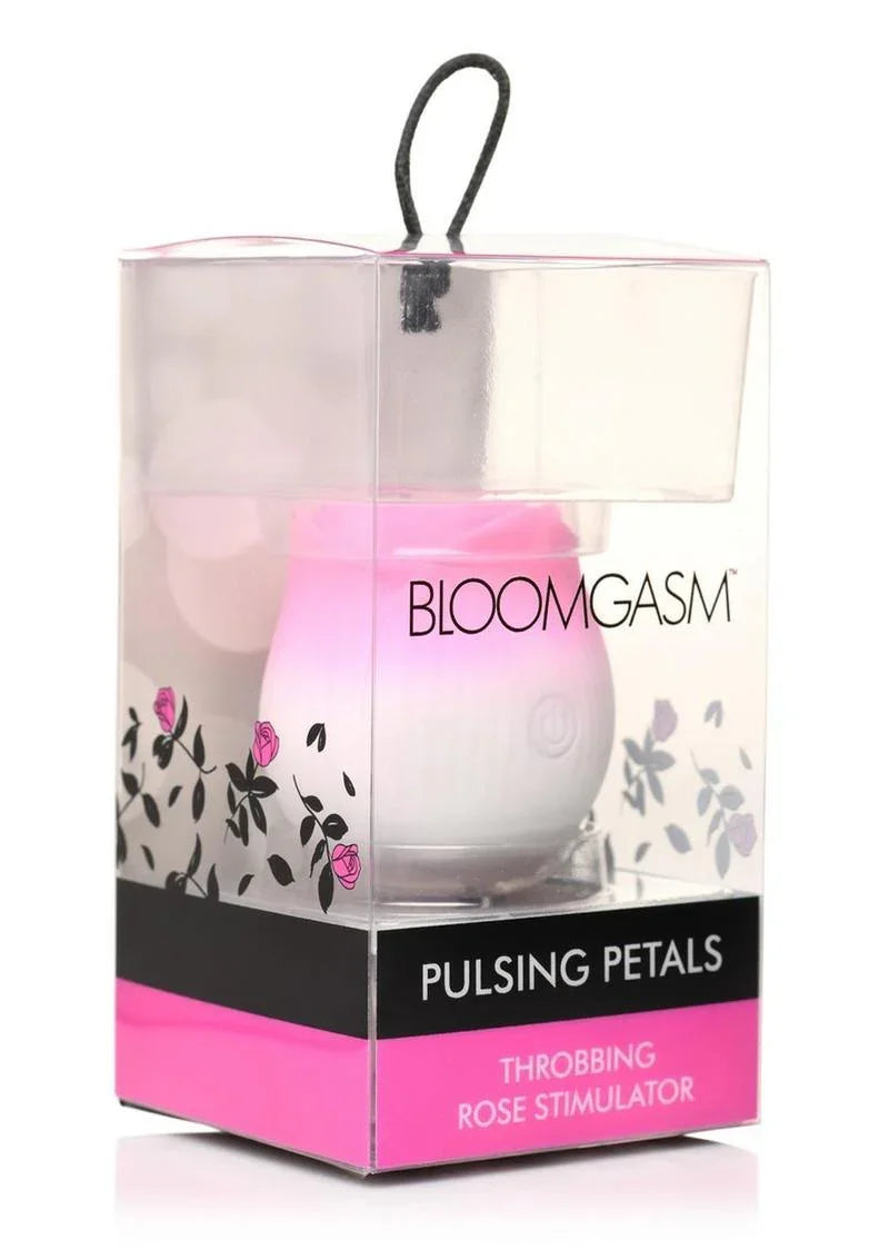 Bloomgasm Pulsing Petals Throbbing Silicone Rechargeable Rose Stimulator - Buy At Luxury Toy X - Free 3-Day Shipping