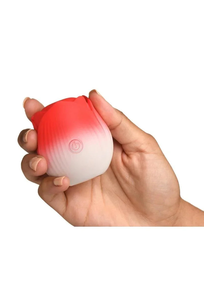 Bloomgasm Pulsing Petals Throbbing Silicone Rechargeable Rose Stimulator - Buy At Luxury Toy X - Free 3-Day Shipping