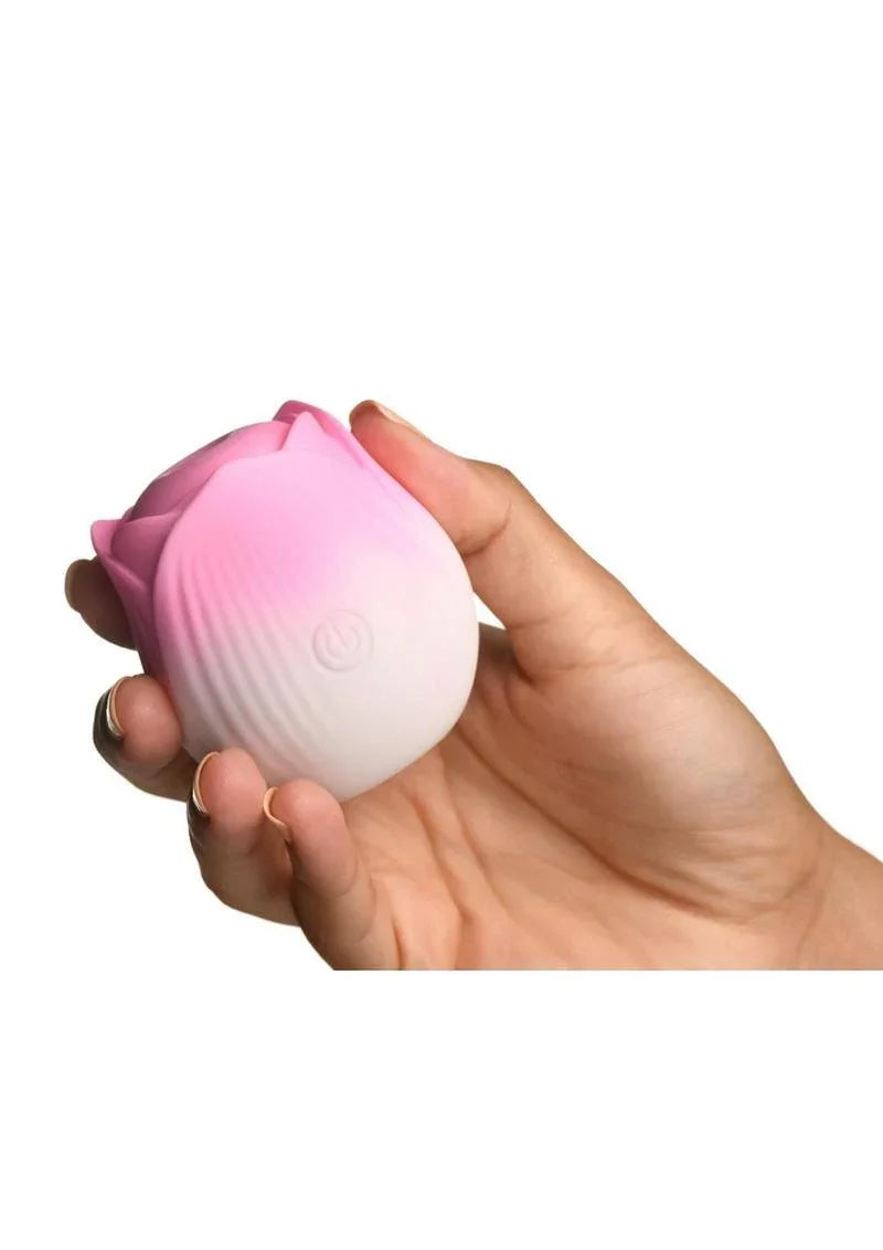 Bloomgasm Pulsing Petals Throbbing Silicone Rechargeable Rose Stimulator - Buy At Luxury Toy X - Free 3-Day Shipping