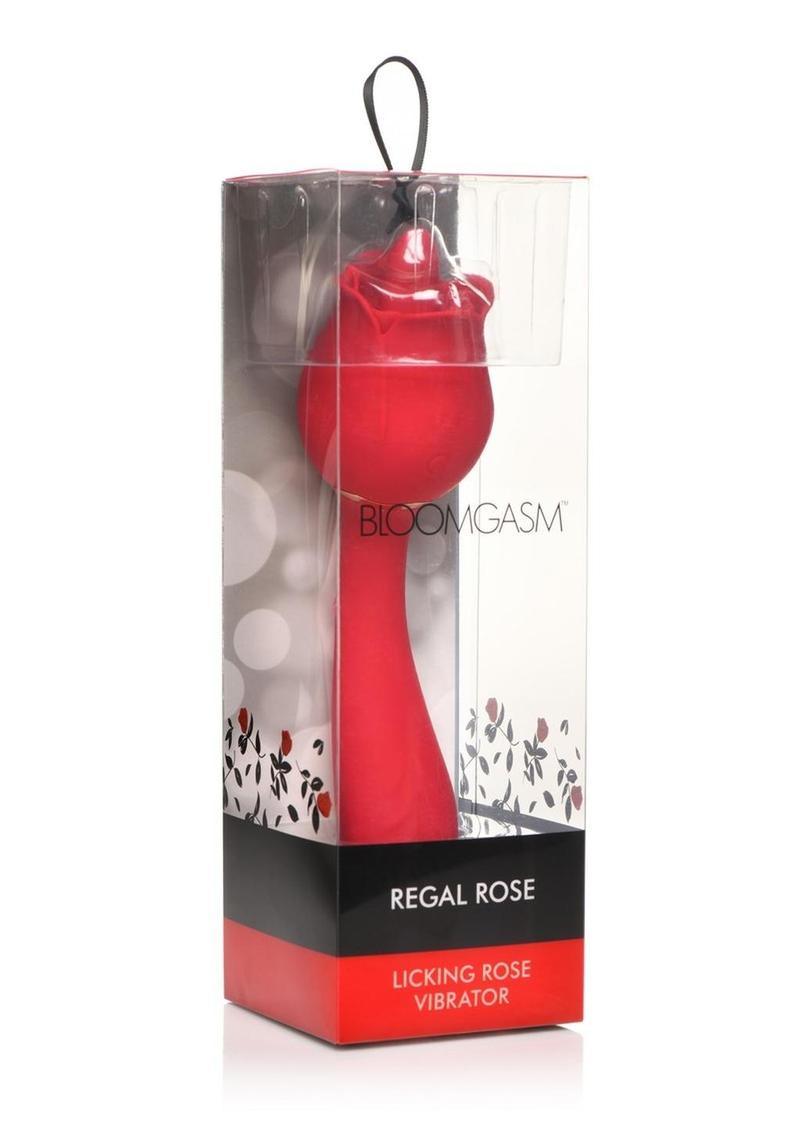 Bloomgasm Regal Rose Licking Rose Silicone Clitoral Vibrator - Buy At Luxury Toy X - Free 3-Day Shipping