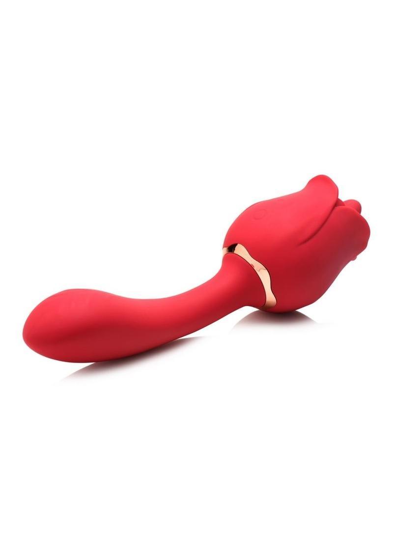 Bloomgasm Regal Rose Licking Rose Silicone Clitoral Vibrator - Buy At Luxury Toy X - Free 3-Day Shipping