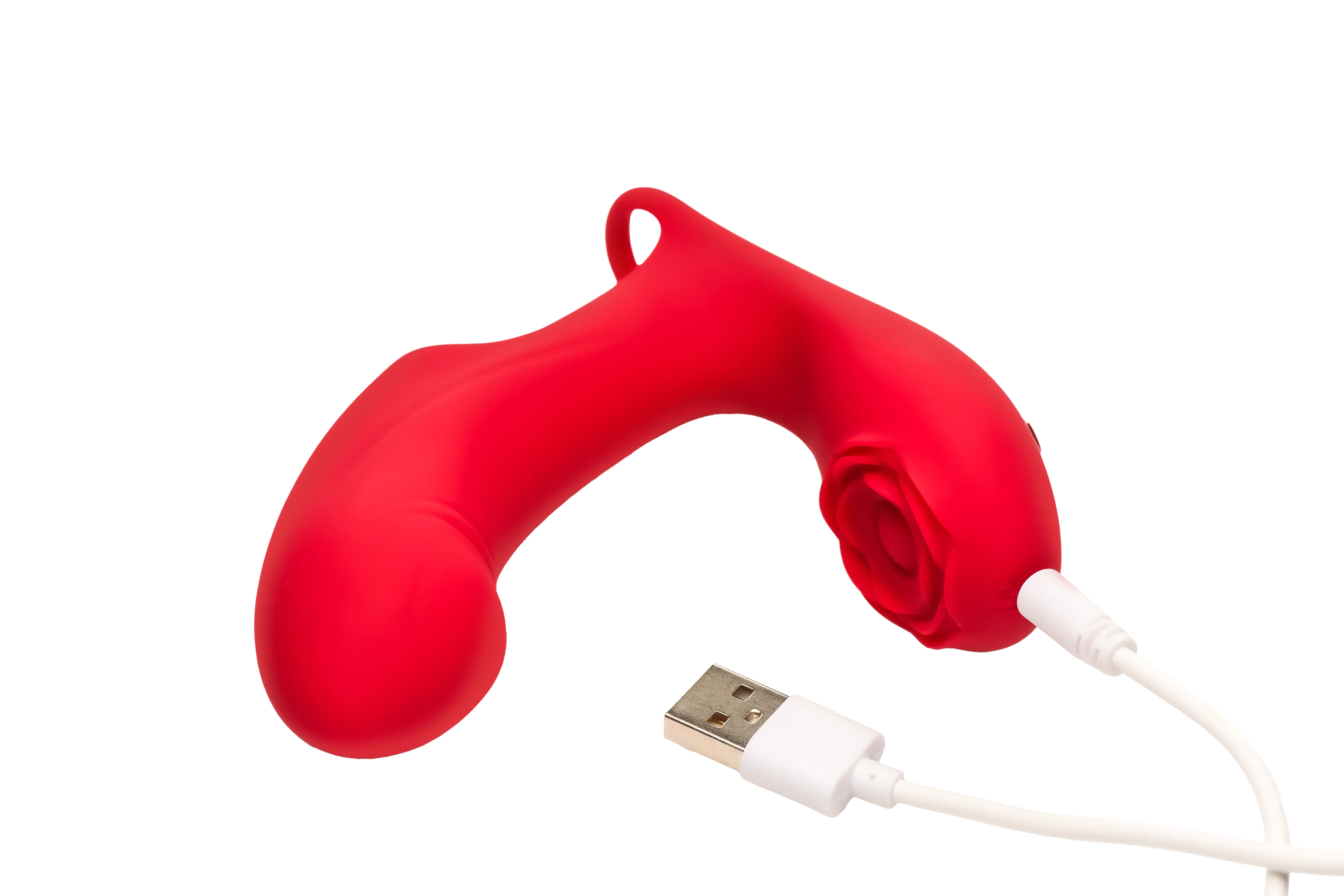 Bloomgasm Rose Touch Pulsing Rechargeable Silicone Finger Vibrator – Double the Sensation, Double the Pleasure! - Buy At Luxury Toy X - Free 3-Day Shipping