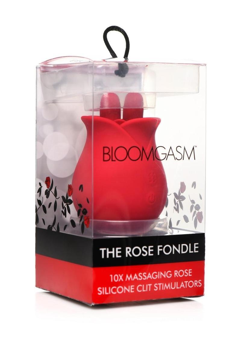 Bloomgasm The Rose Fondle 10x Silicone Rechargeable Massaging Rose Clit Stimulator - Buy At Luxury Toy X - Free 3-Day Shipping