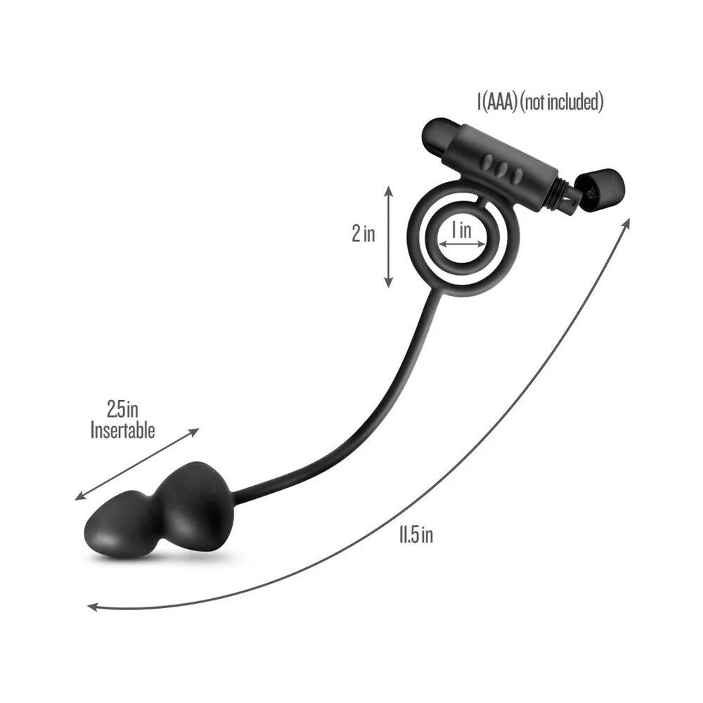 Blush Anal Adventures Platinum Silicone Anal Plug With Vibrating C Ring - Buy At Luxury Toy X - Free 3-Day Shipping