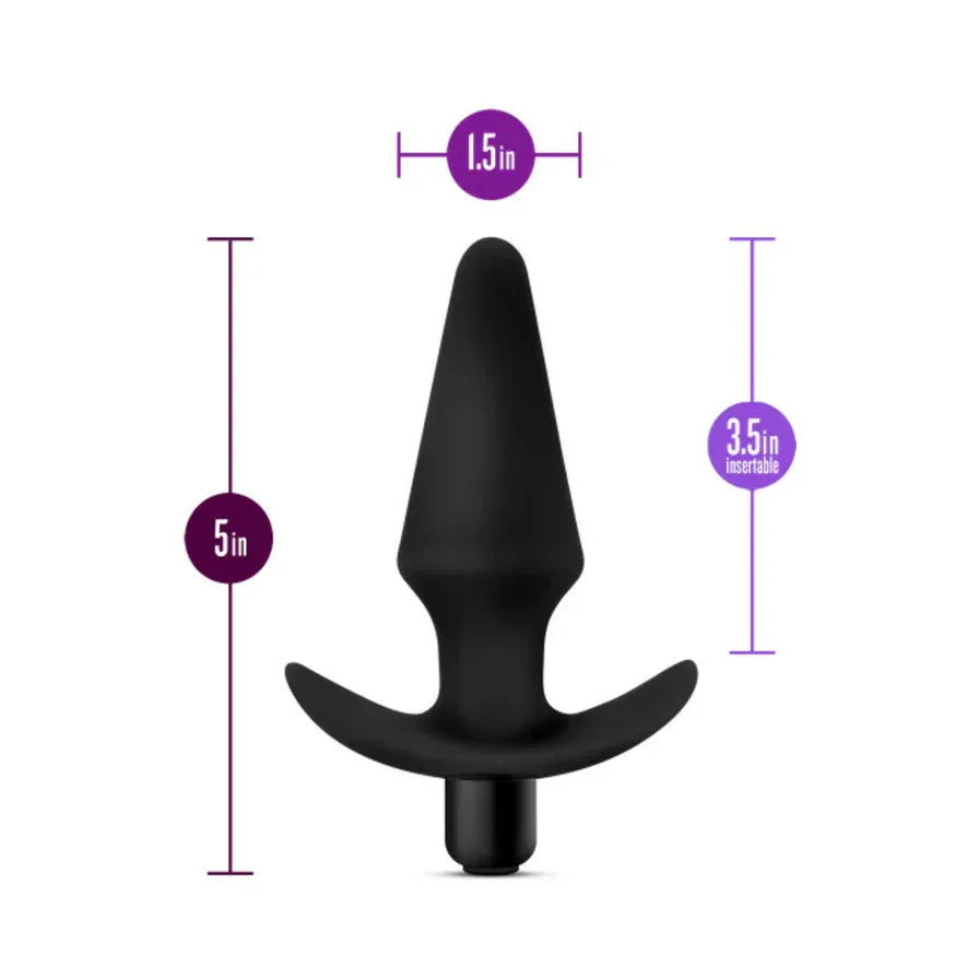 Blush Anal Adventures Platinum Silicone Vibrating Plug - Buy At Luxury Toy X - Free 3-Day Shipping