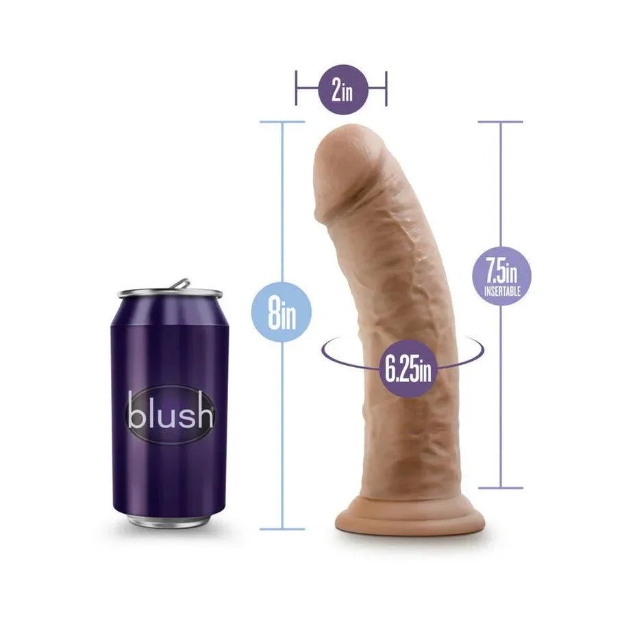 Blush Au Naturel 8 in. Posable Dual Density Dildo with Suction Cup - Buy At Luxury Toy X - Free 3-Day Shipping