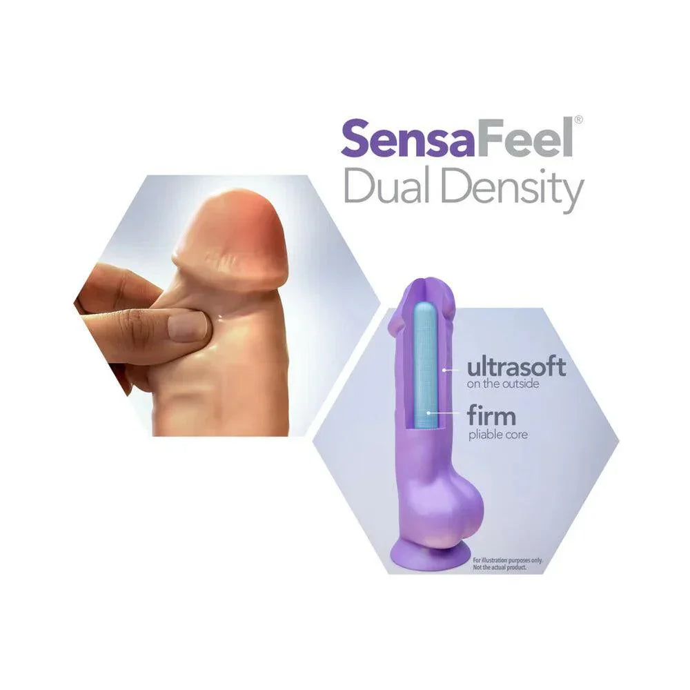 Blush Au Naturel Big John 11.5 in. Posable Dual Density Dildo with Balls & Suction Cup - Buy At Luxury Toy X - Free 3-Day Shipping
