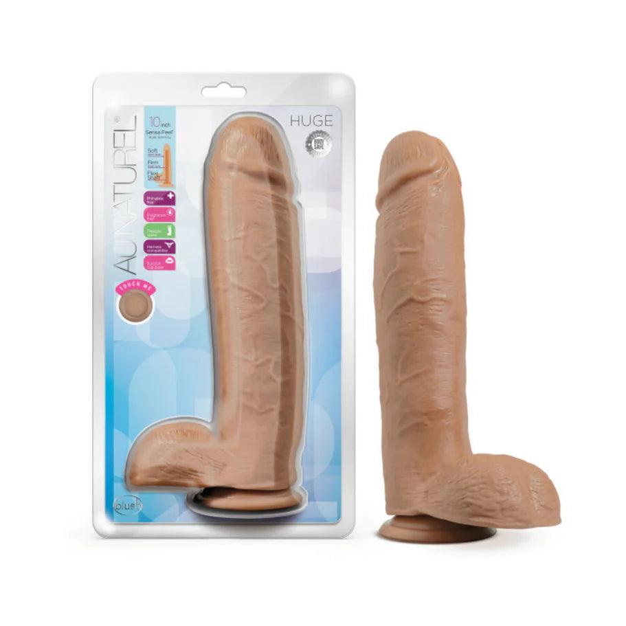 Blush Au Naturel Huge 10 in. Posable Dual Density Dildo with Balls & Suction Cup - Buy At Luxury Toy X - Free 3-Day Shipping