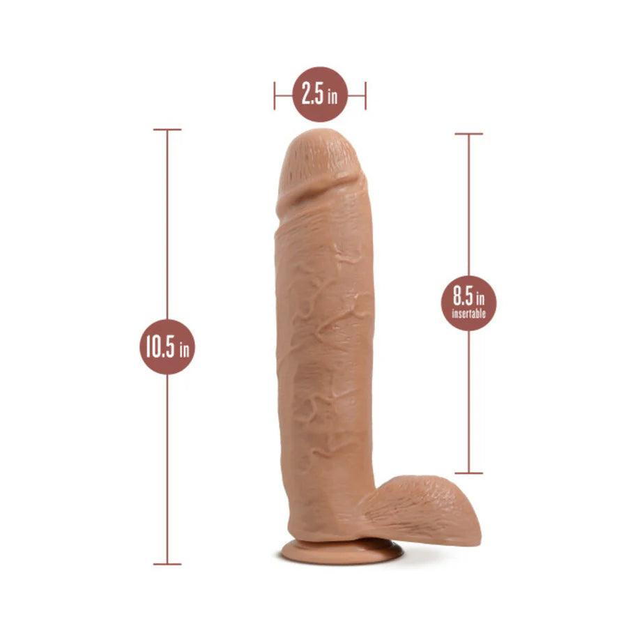 Blush Au Naturel Huge 10 in. Posable Dual Density Dildo with Balls & Suction Cup - Buy At Luxury Toy X - Free 3-Day Shipping