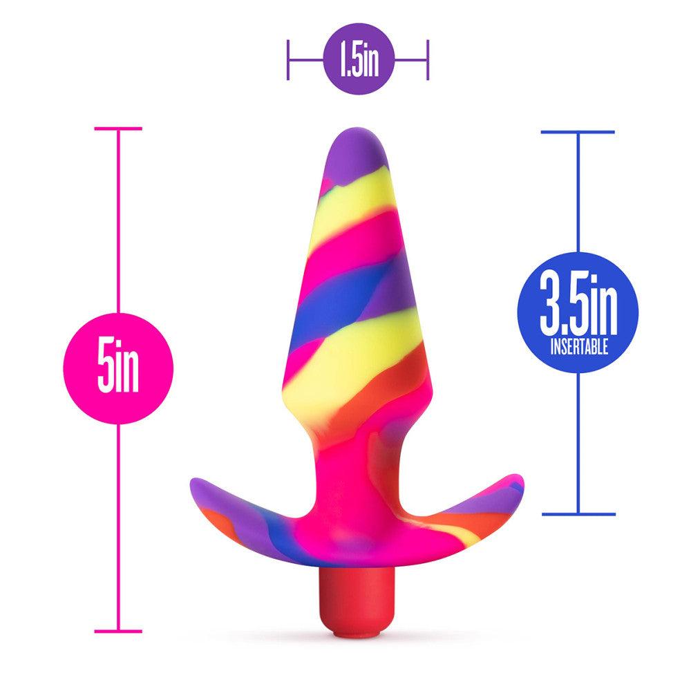Blush Avant Free Spirit Silicone Vibrating Anal Plug Scarlet - Buy At Luxury Toy X - Free 3-Day Shipping