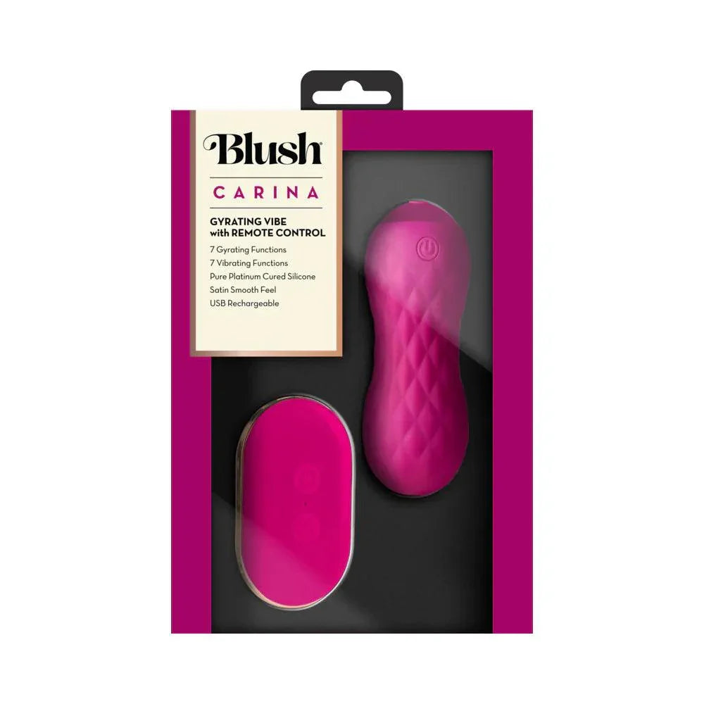 Blush Carina Rechargeable Silicone Vibrating Egg - Velvet Fuchsia - Buy At Luxury Toy X - Free 3-Day Shipping