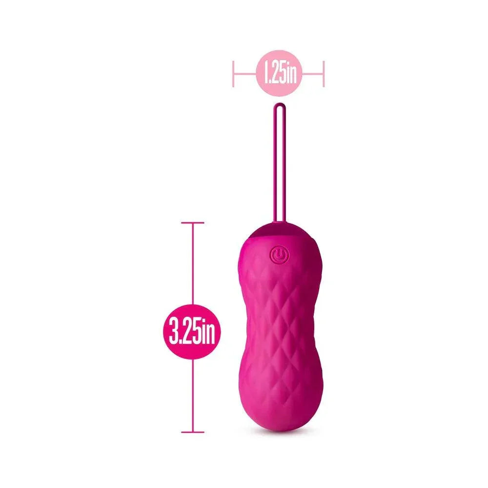 Blush Carina Rechargeable Silicone Vibrating Egg - Velvet Fuchsia - Buy At Luxury Toy X - Free 3-Day Shipping