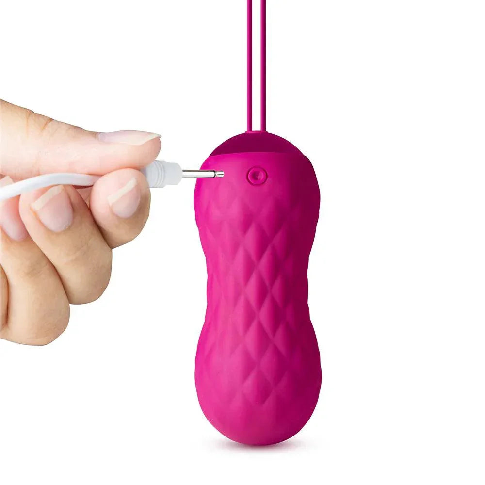 Blush Carina Rechargeable Silicone Vibrating Egg - Velvet Fuchsia - Buy At Luxury Toy X - Free 3-Day Shipping