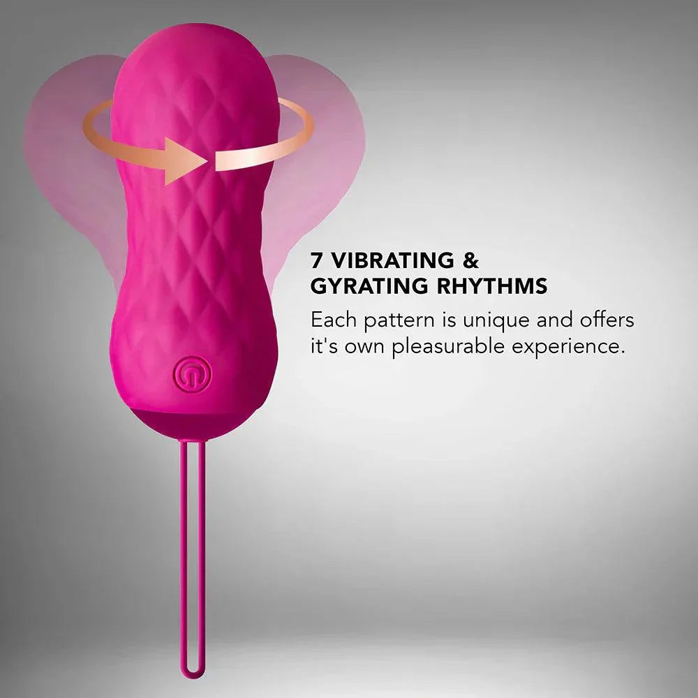 Blush Carina Rechargeable Silicone Vibrating Egg - Velvet Fuchsia - Buy At Luxury Toy X - Free 3-Day Shipping