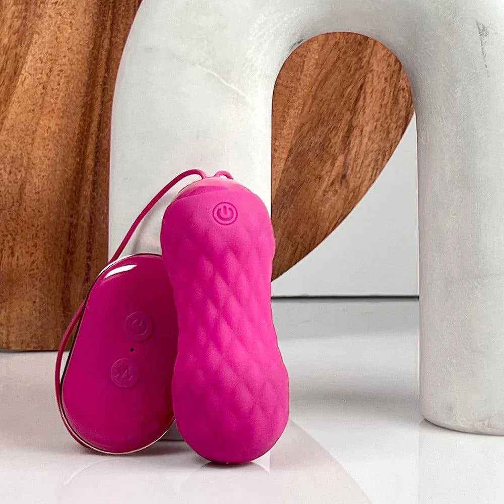 Blush Carina Rechargeable Silicone Vibrating Egg - Velvet Fuchsia - Buy At Luxury Toy X - Free 3-Day Shipping