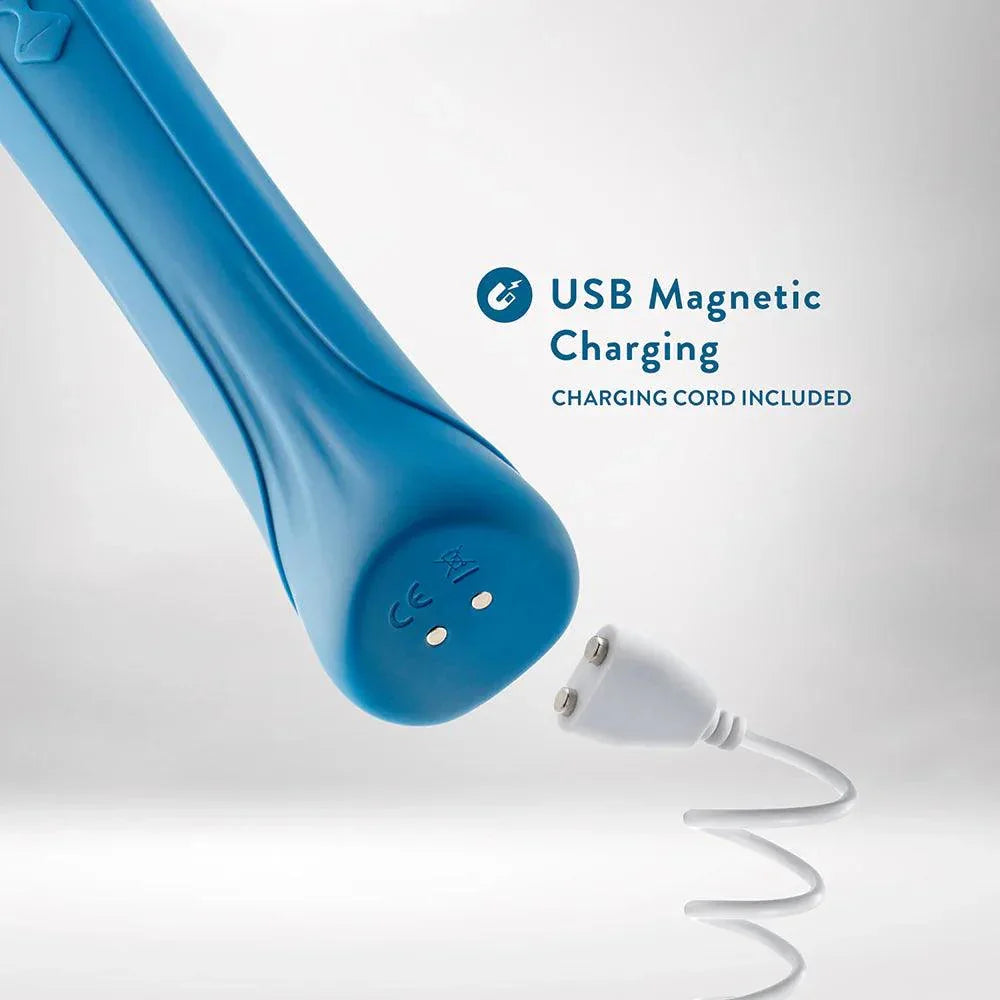 Blush Collection Dianna Rechargeable Silicone Massager - Teal - Buy At Luxury Toy X - Free 3-Day Shipping