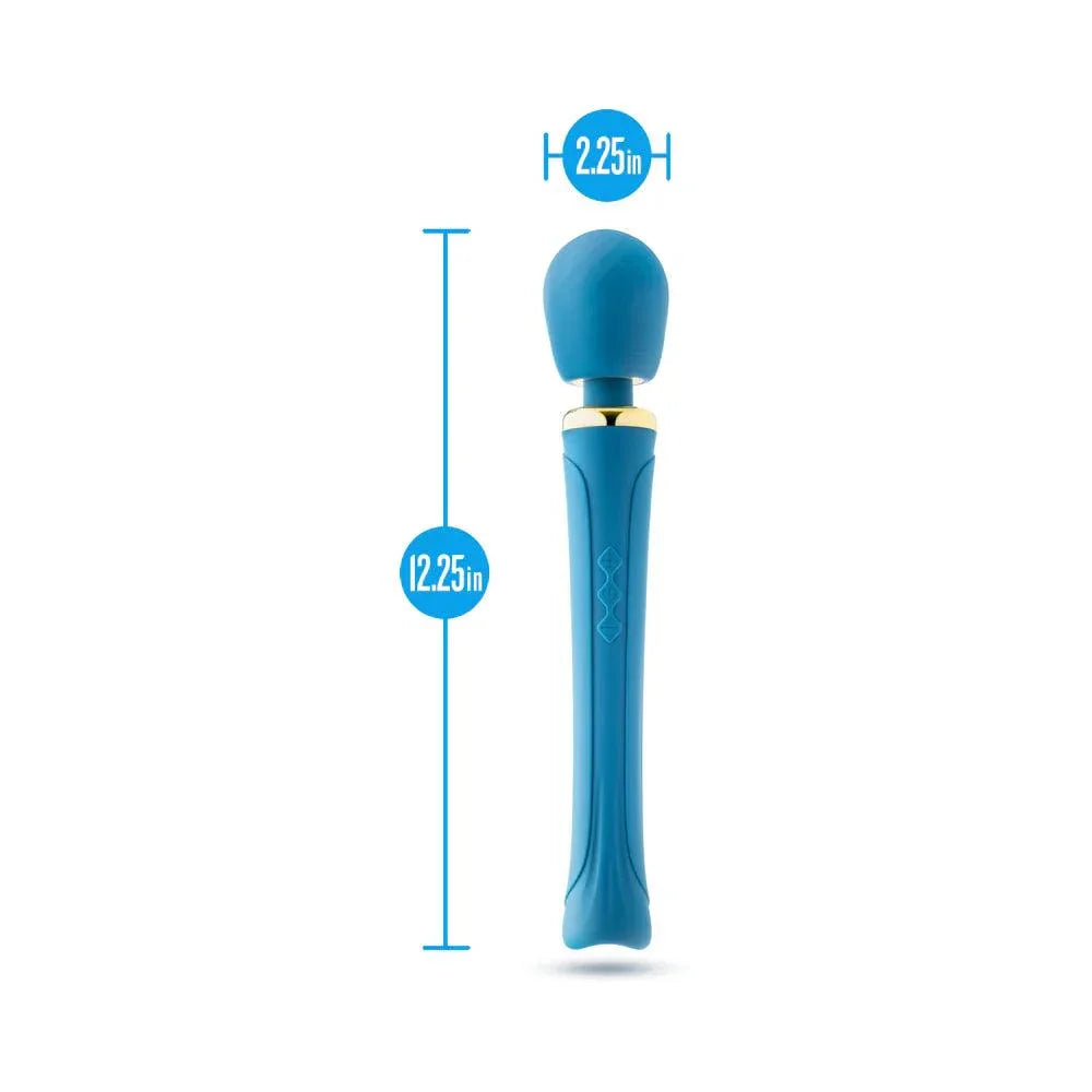 Blush Collection Dianna Rechargeable Silicone Massager - Teal - Buy At Luxury Toy X - Free 3-Day Shipping