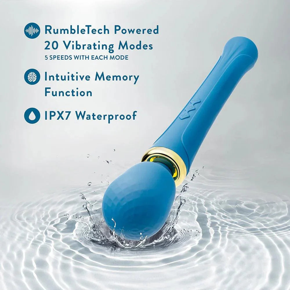 Blush Collection Dianna Rechargeable Silicone Massager - Teal - Buy At Luxury Toy X - Free 3-Day Shipping
