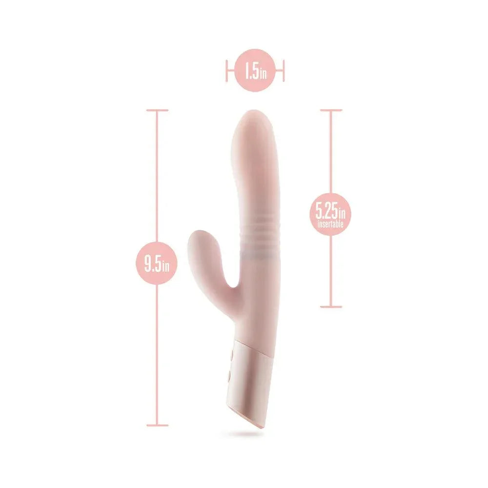 Blush Collection Fraya Rechargeable Silicone Rabbit Vibrator - Pink - Buy At Luxury Toy X - Free 3-Day Shipping