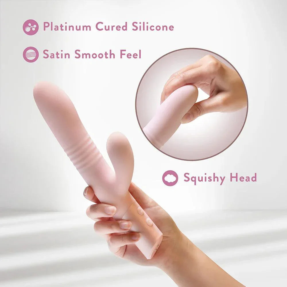 Blush Collection Fraya Rechargeable Silicone Rabbit Vibrator - Pink - Buy At Luxury Toy X - Free 3-Day Shipping