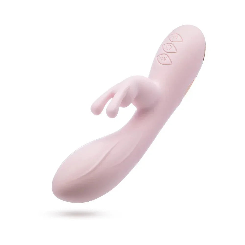 Blush Collection Morgan Rechargeable Silicone Rabbit Vibrator - Pink - Buy At Luxury Toy X - Free 3-Day Shipping