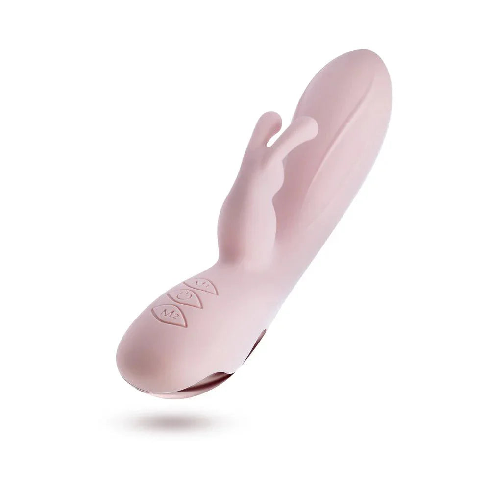 Blush Collection Morgan Rechargeable Silicone Rabbit Vibrator - Pink - Buy At Luxury Toy X - Free 3-Day Shipping