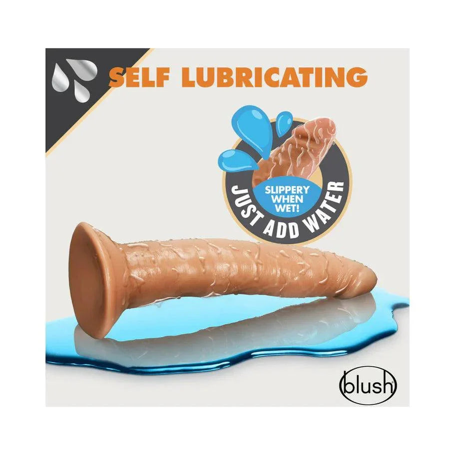 Blush Dr. Skin Glide Realistic 7.5 in. Self-Lubricating Dildo with Suction Cup - Buy At Luxury Toy X - Free 3-Day Shipping